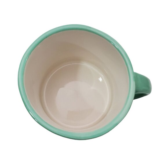 Anthropologie Monogram Initial M Letter Hand Painted Coffee Mug Cup - Picture 6 of 7